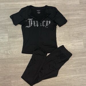 Juicy Couture Black Embellished Set
